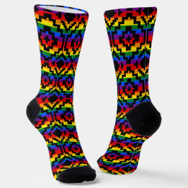 Pride Rainbow LGBTQ Geometrisch Socken