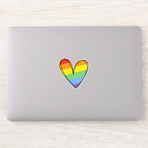 Pride Rainbow LGBTQ Herz Hochzeit Aufkleber