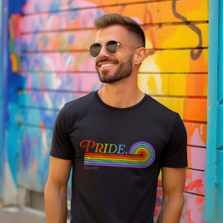 Pride Rainbow LGBTQ Men's Basic Dark T-Shirt