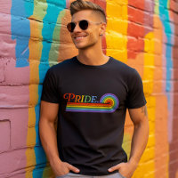 Pride Rainbow LGBTQ Men's Basic Dark T - Shirt