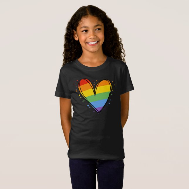  Pride Rainbow LGBTQ T - Shirt (Vorne ganz)