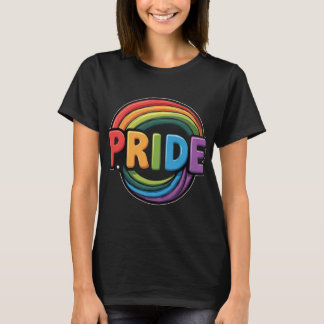 Pride Rainbow LGBTQ Women's Basic Dark T - Shirt