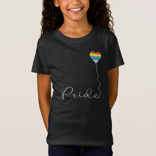 PRIDE Rainbow LGBTQIA Herzballon T - Shirt (Vorderseite)