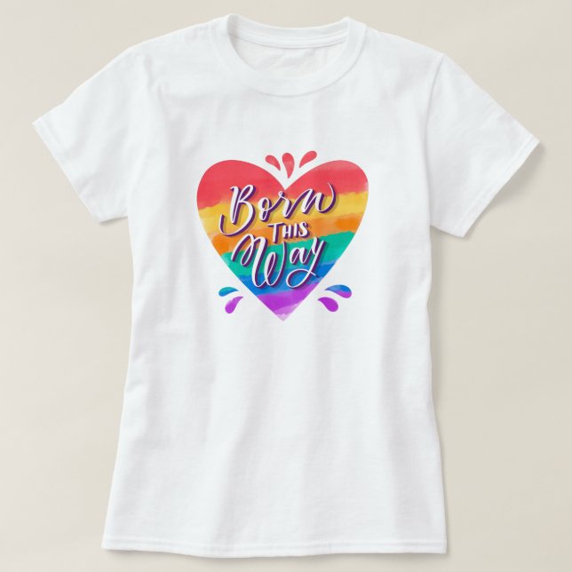 Pride Rainbow Liebe T - Shirt (Design vorne)