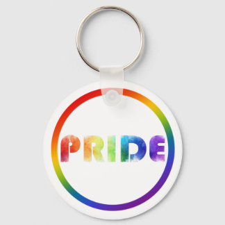 Pride Rainbow Metal Circle Schlüsselanhänger, 2" Schlüsselanhänger