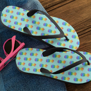 Pride Rainbow Pineaptern Flip Flops