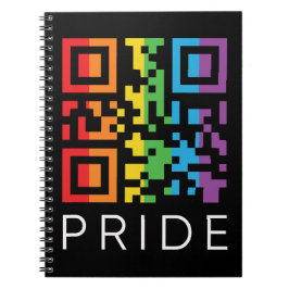 Pride Rainbow QR Code LGBTQIA+ Notizblock