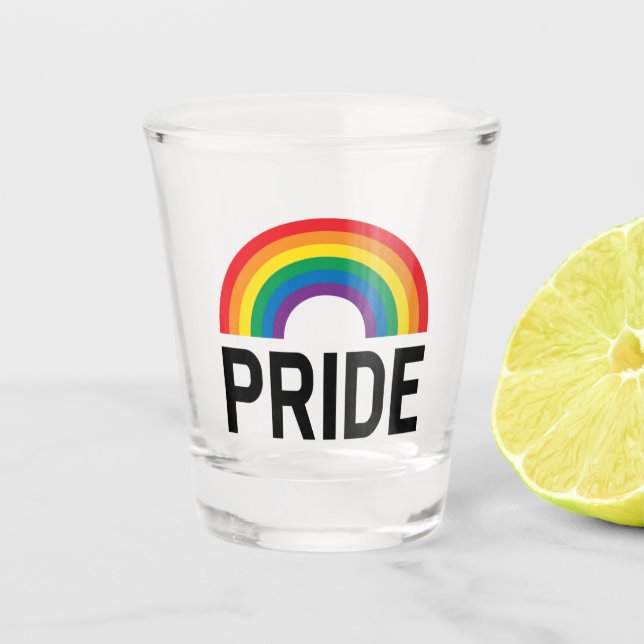 Pride Rainbow Schnapsglas (Vorderseite)