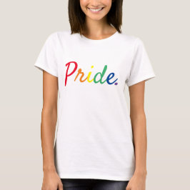 Pride Rainbow Script T-Shirt