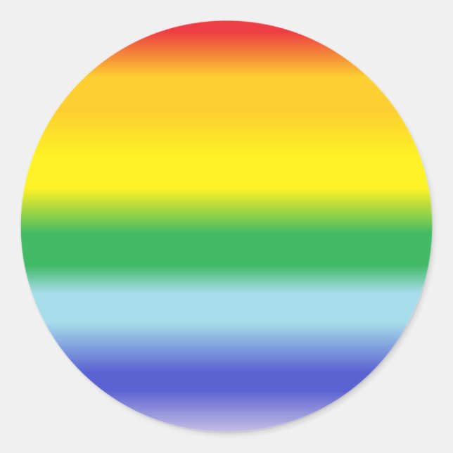 Pride Rainbow Sticker (Vorderseite)