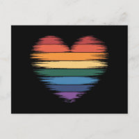 Pride Rainbows Herz Print LGBT Gay Pride
