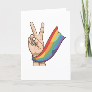 PRIDE Regenbogenflagge Dankeskarte
