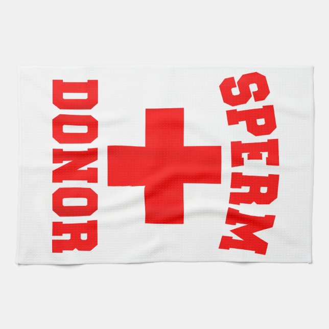 PRIDE SPERM DONOR DISPENSER FUNNY HALLOWEEN COSTUM GESCHIRRTUCH (Horizontal)