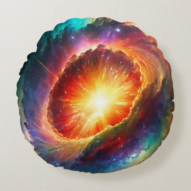 Pride Supernova -  Rundes Kissen (Vorderseite)