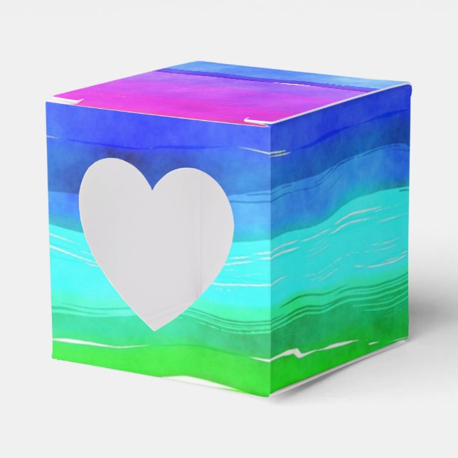 Pride-Symbol-Flagge für ein Leben in Diskriminieru Geschenkschachtel (Vorderseite)