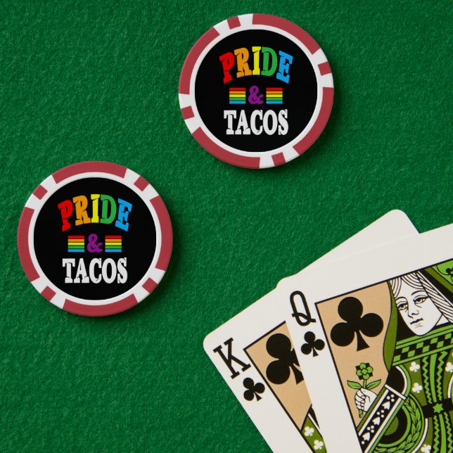 Pride Tacos Lgbt Pokerchips (Pokertisch (doppelt))