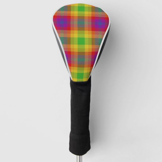 Pride Tartan Golf Head Cover Golf Headcover (Vorderseite)