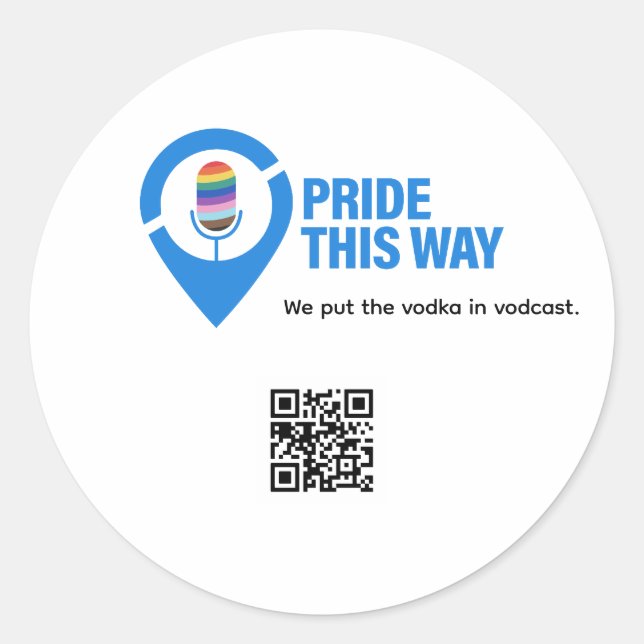 Pride This Way Icon Flaschenöffner Runder Aufkleber (Vorderseite)