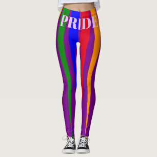 PRIDE typografie Gay Regenbogenstrahlen lila Leggings