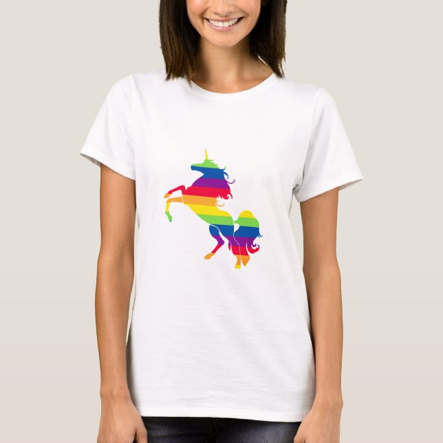 Pride Unicorn T-Shirt (Vorderseite)