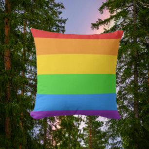 Prideful Lounge: Regenbogenflagge  Kissen