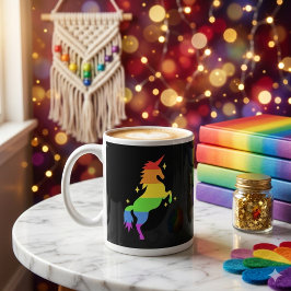 PrideVibe Unicorn Regenbogen Kaffeetasse