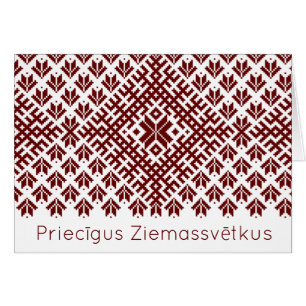 Priecigus Ziemassvetkus traditioneller lettischer