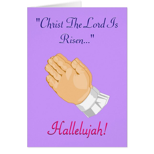 Prier Mains Enfant Christ Le Seigneur Est Ressusci (Devant)