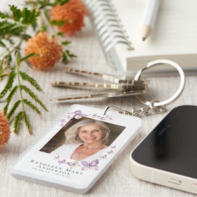 Prière commémorative de la photo papillon (Devant droit)