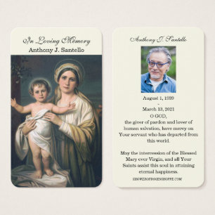 Prière commémorative funéraire catholique Saint-Ma