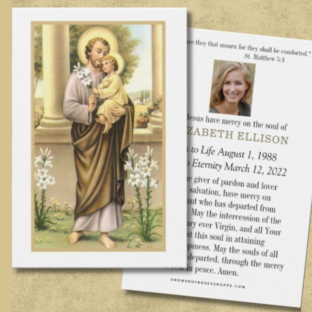 Prière commémorative funéraire catholique St. Jose (Créateur téléchargé)