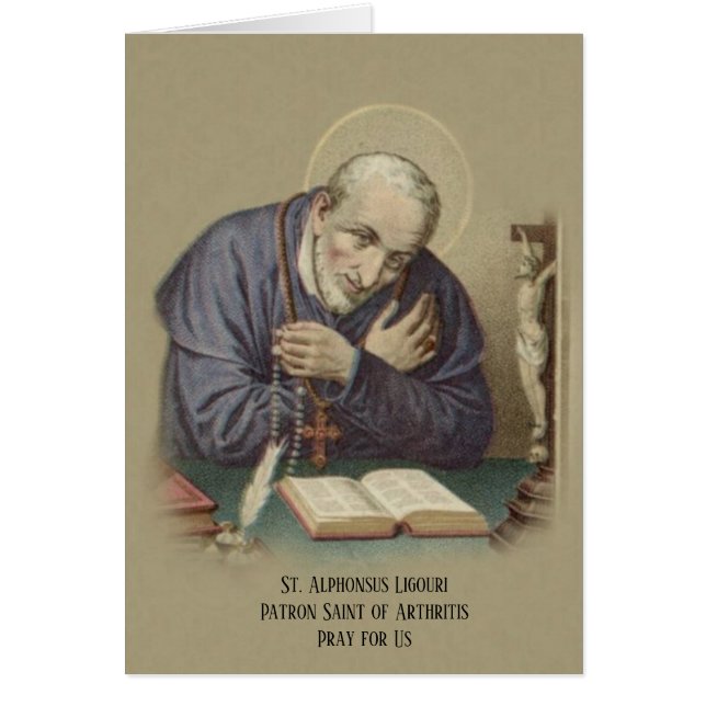 Prière d'arthrite St. Alphonsus Ligouri Religieux (Devant)