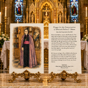 Prière de canonisation de Fulton Sheen Catholique 