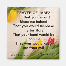 Prière de Jabez Tulip Magnet