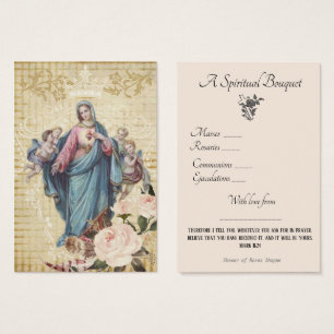 Prière du Bouquet spirituel religieux Carte Sainte
