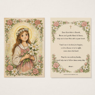 Prière florale de Sainte Maria Goretti religieuse