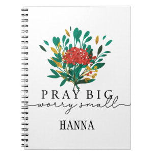 Prière florale personnalisée Carnet de motivation