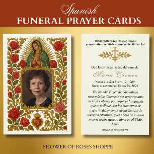 Prière funéraire espagnole Notre-Dame de Guadalupe