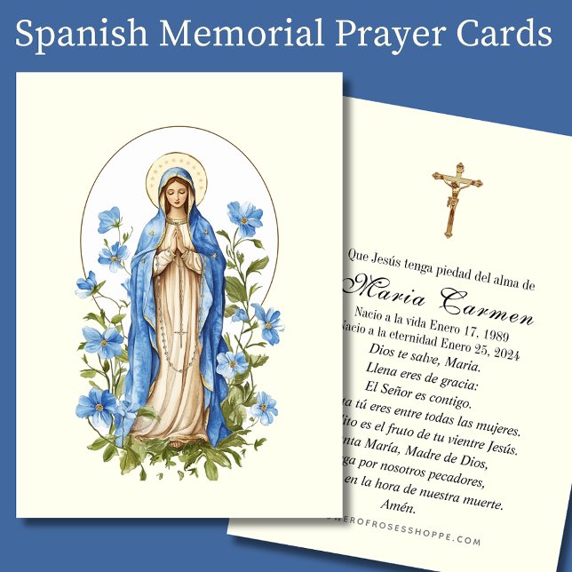 Prière funéraire religieuse Vierge Marie (Créateur téléchargé)