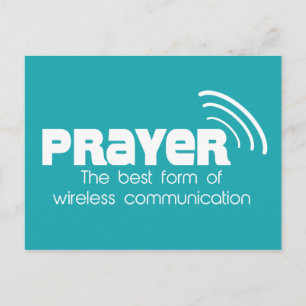 Prière la meilleure forme de communication Carte p