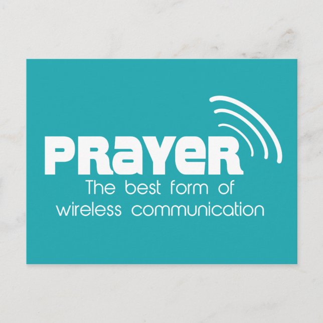 Prière la meilleure forme de communication Carte p (Devant)