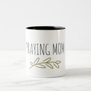 Prière Maman Deux Tone Café Mug