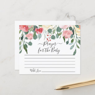 Prière pour la fête du Baby shower de la carte béb