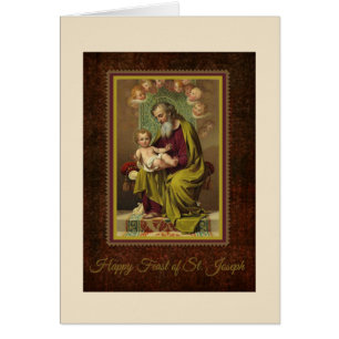 Prière religieuse de Jésus d'enfant de St Joseph