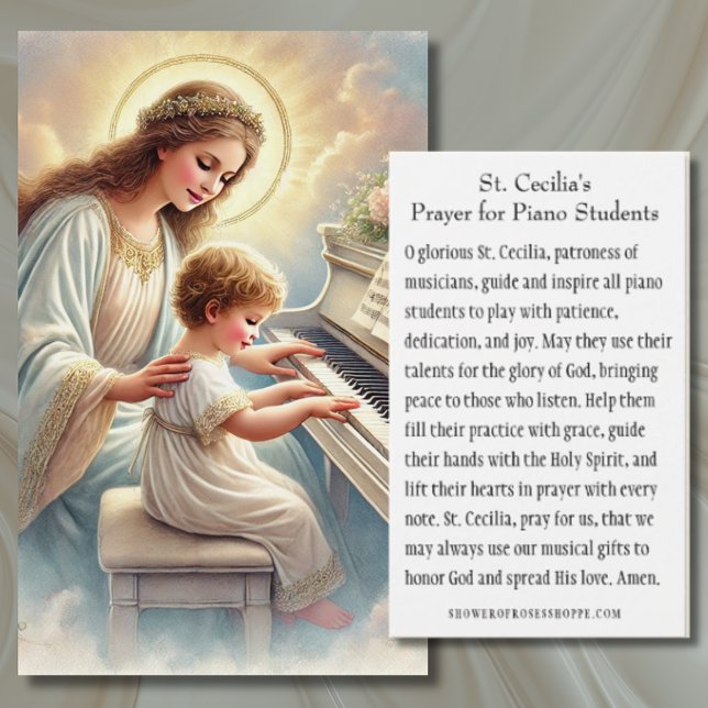 Prière St. Cecilia pour les étudiants en piano (Créateur téléchargé)