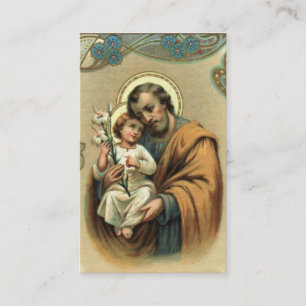 Prière St Joseph de Memorare et carte sainte de