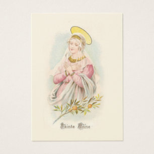Prière vers St Anne tenant la carte sainte de