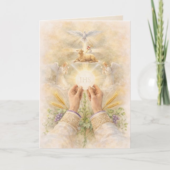 Priest Ordination Anniversary Eucharistic  Karte (Vorderseite)