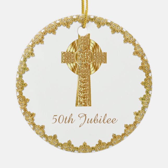 Priest Ordination Anniversary Retirement Birthday Keramikornament (Vorne)
