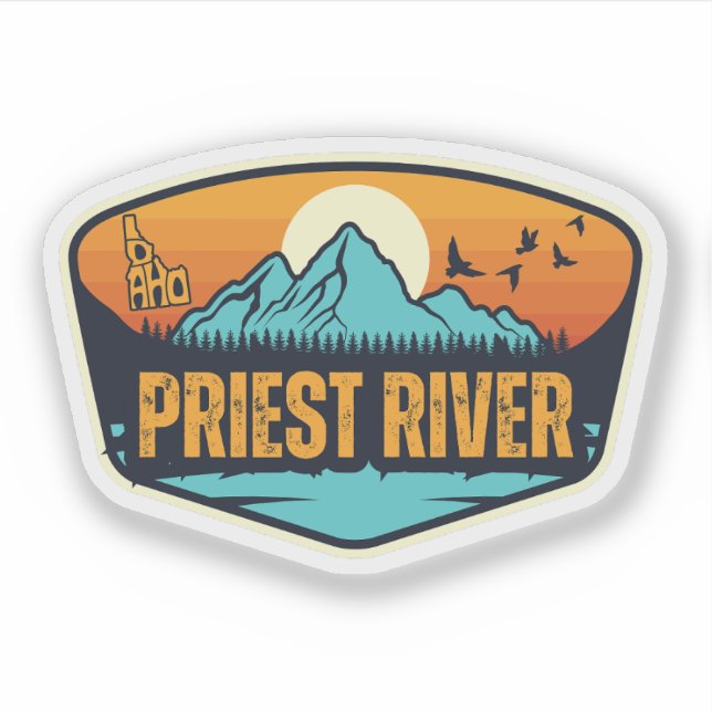 Priest River, Idaho Aufkleber (Vorderseite)